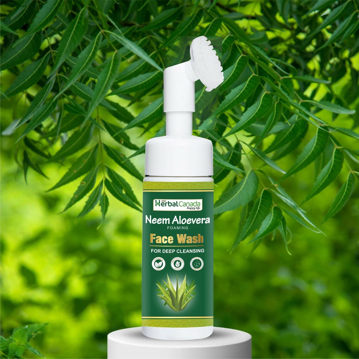 Herbal Canada Neem Aloe Vera Foaming Face Wash 