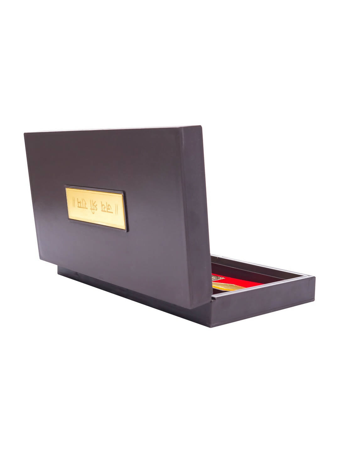 Golden Peacock 24 Ct Gold-Polished & Brown Ram Darbaar Pooja Box 