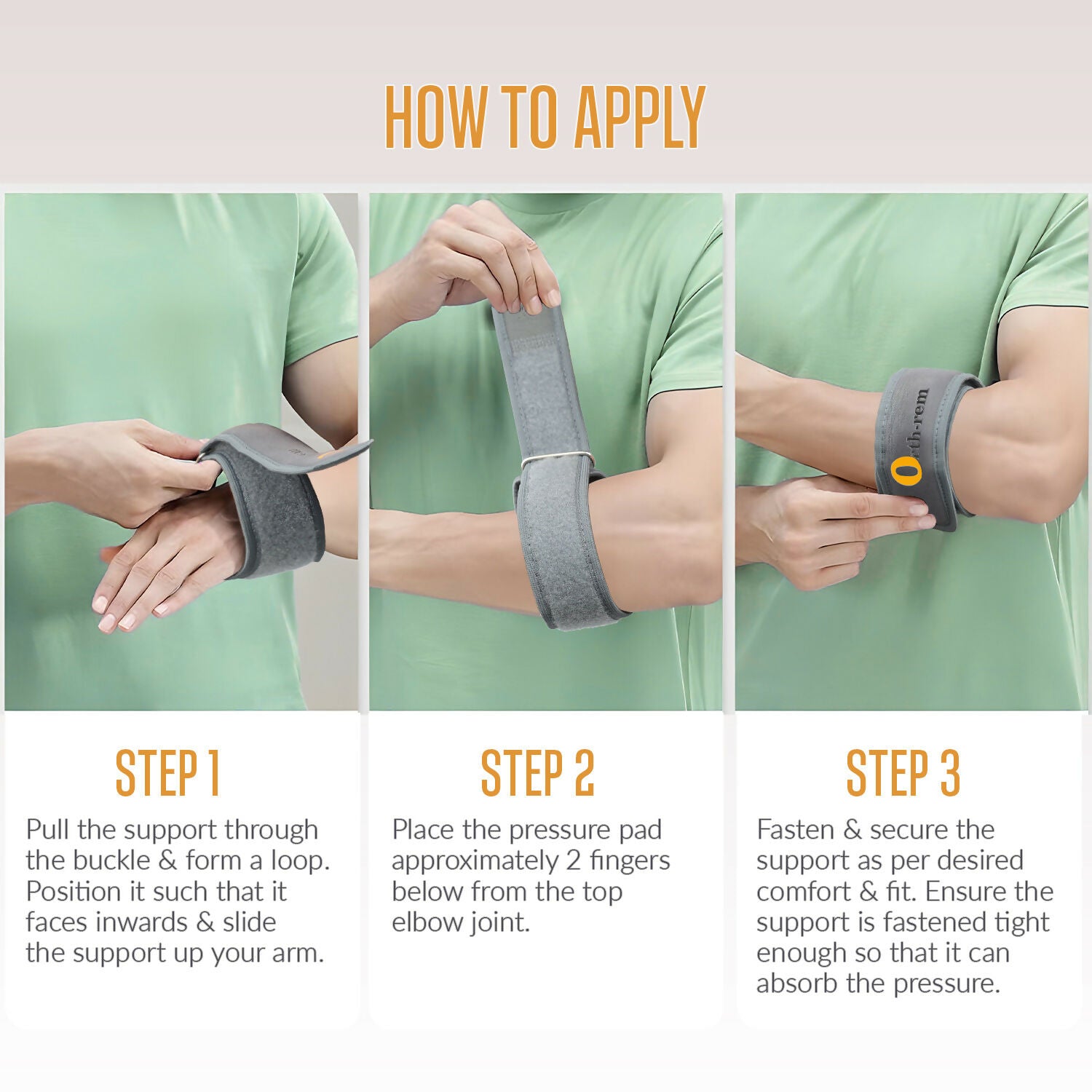 Orth-rem Tennis Elbow Support Brace Strap For Men & Women 
