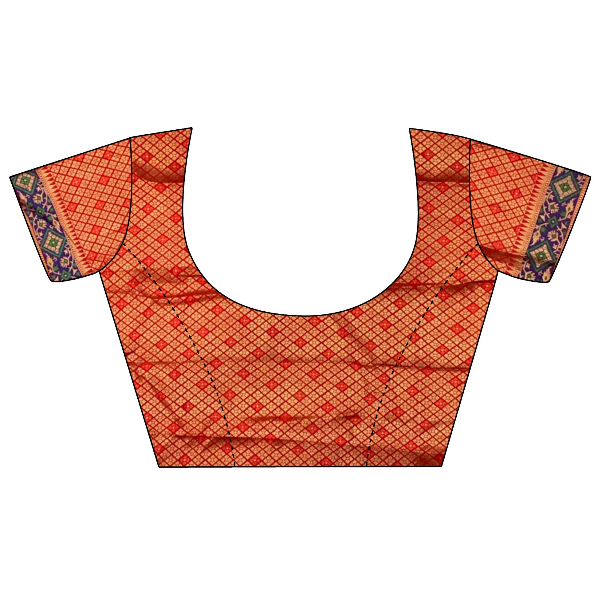 Joban Fashion Red Patola Soft Silk Patola Saree