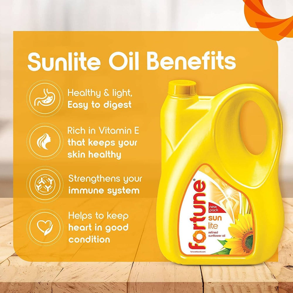 Fortune Sunlite Refined Sunflower Oil 