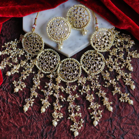 Jewel City Exquisite Gold-Plated Kundan Bridal Jewelry Set | Grab2Buy