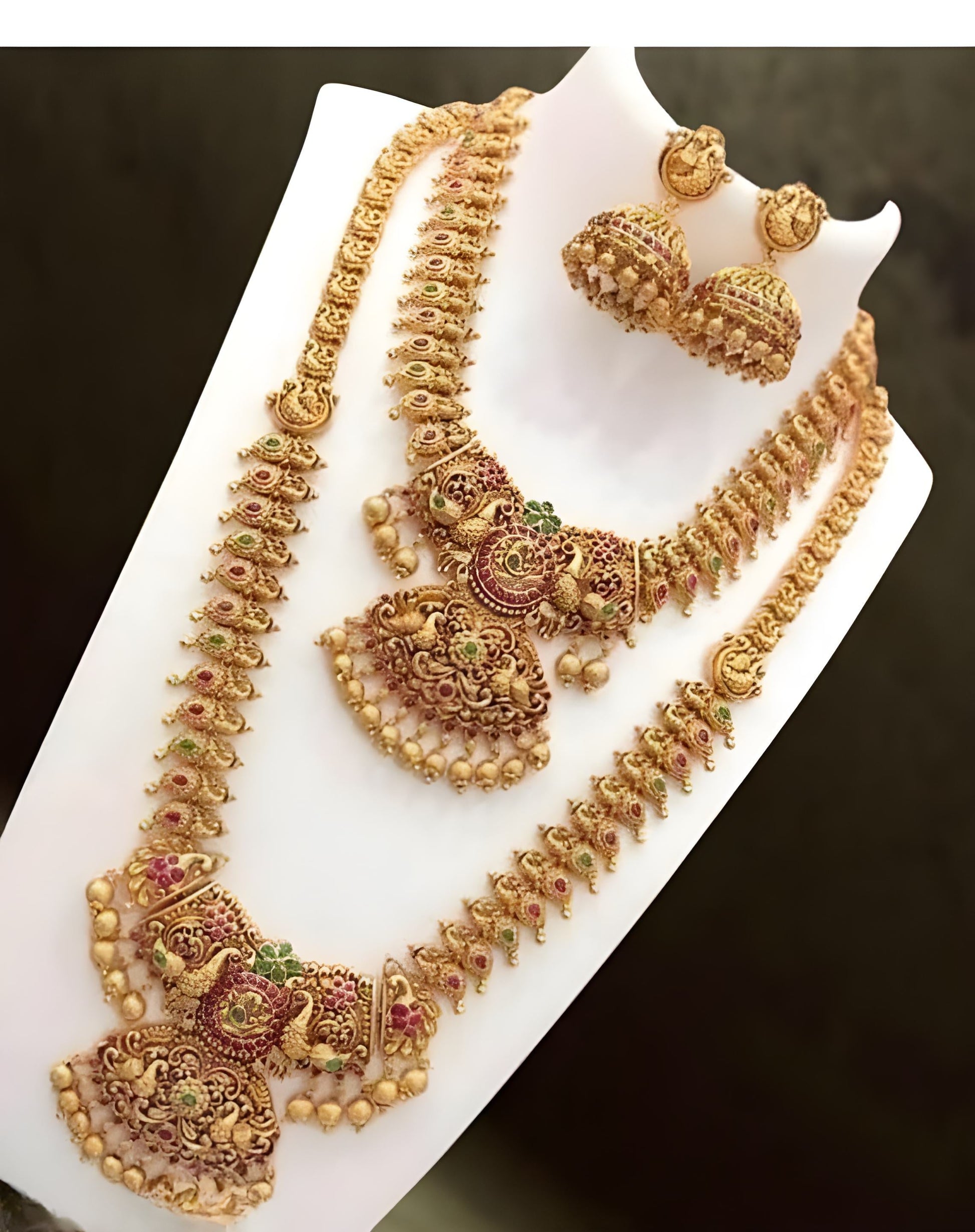 Jewel City Exquisite Gold-Plated Kundan Bridal Jewelry Set - Traditional Indian Design | Grab2Buy
