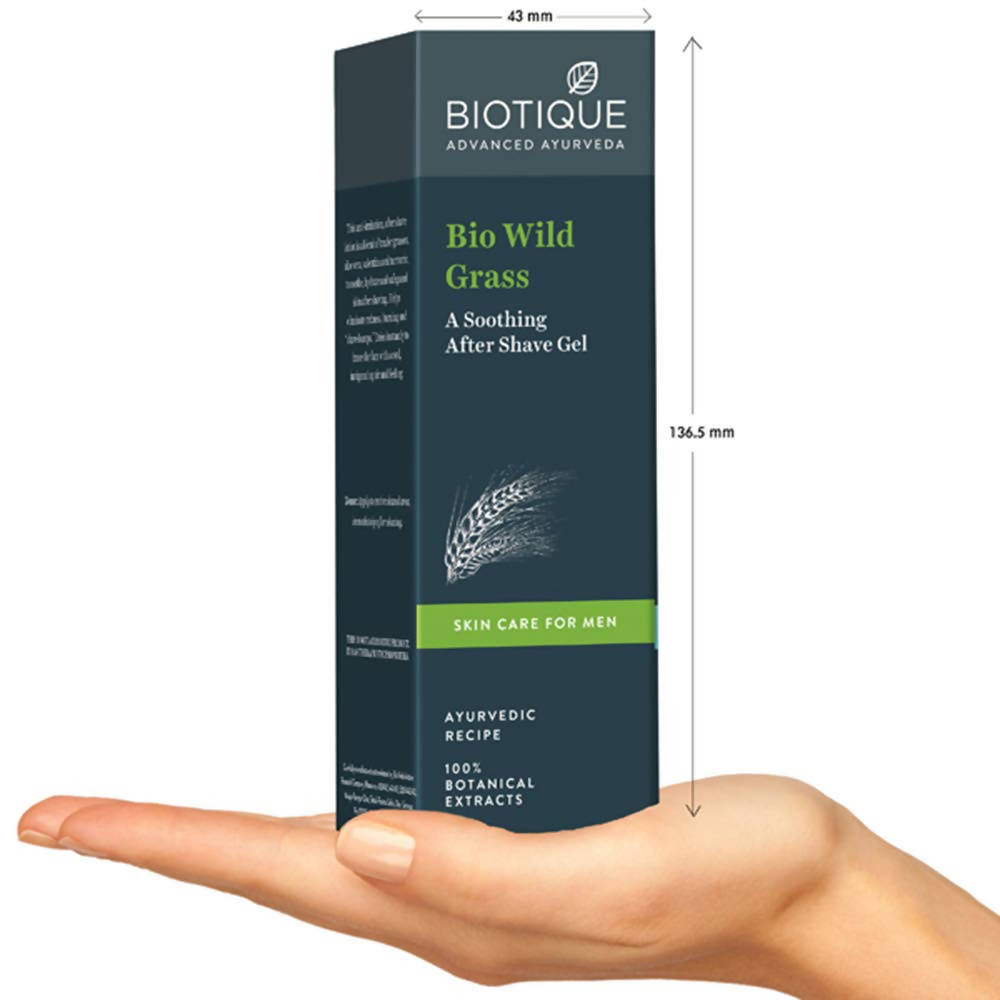 Biotique Bio Wild Grass A Soothing After Shave Gel For Men - Grab2buy