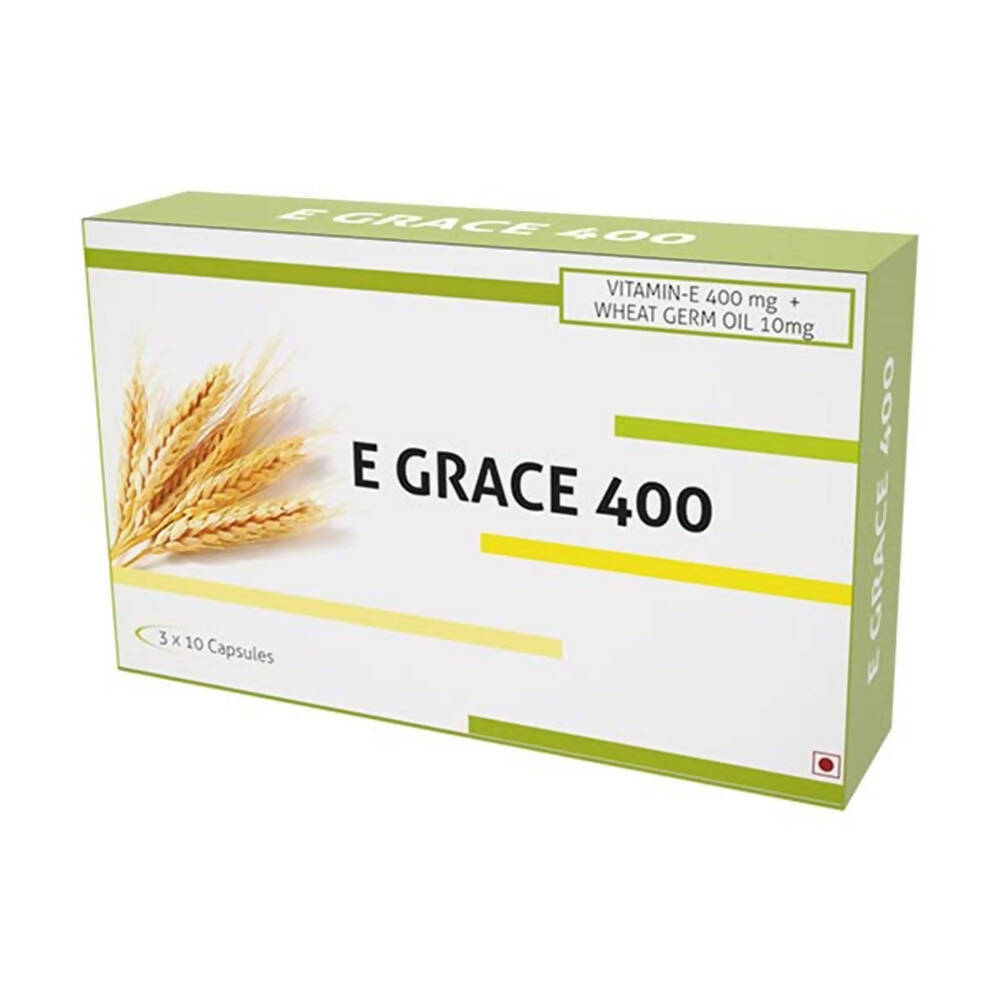 Nutra Grace Vitamin E 400mg + Wheat Germ Oil 10mg Capsules - Grab2buy