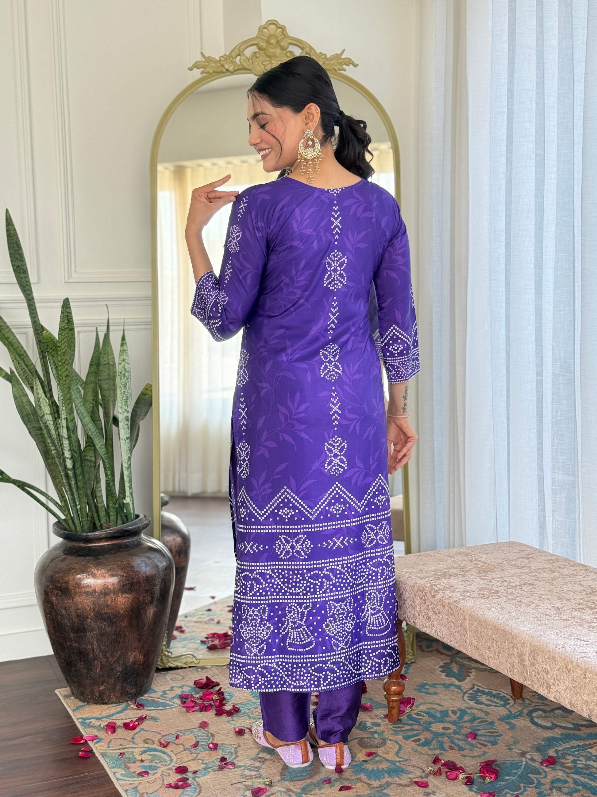Sonakshi Women's Blue French Crepe Kurta Set with Dupatta