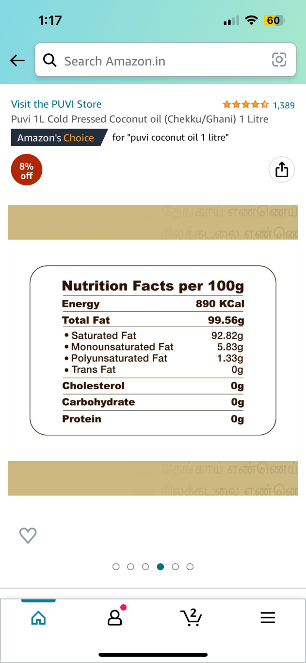 Shuddh Natural Coconut Oil Cold Pressed 