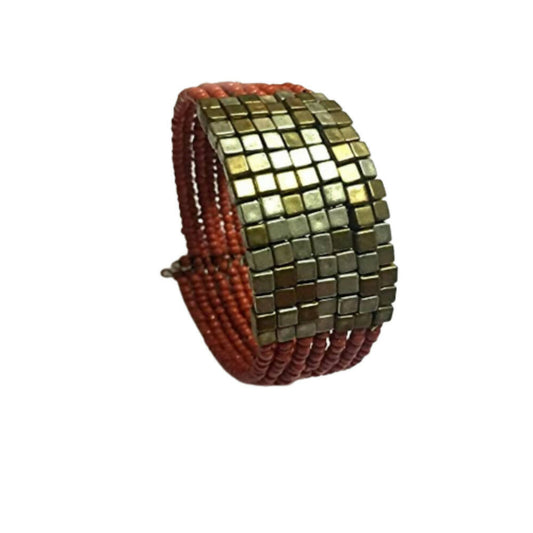 Tiaraa Beads Silver Alloy Fashion Bangle 