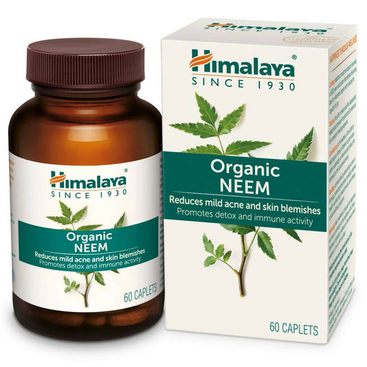 Himalaya Herbals Organic Neem Caplets | Ayurvedic Blood Purifier & Skin Wellness 