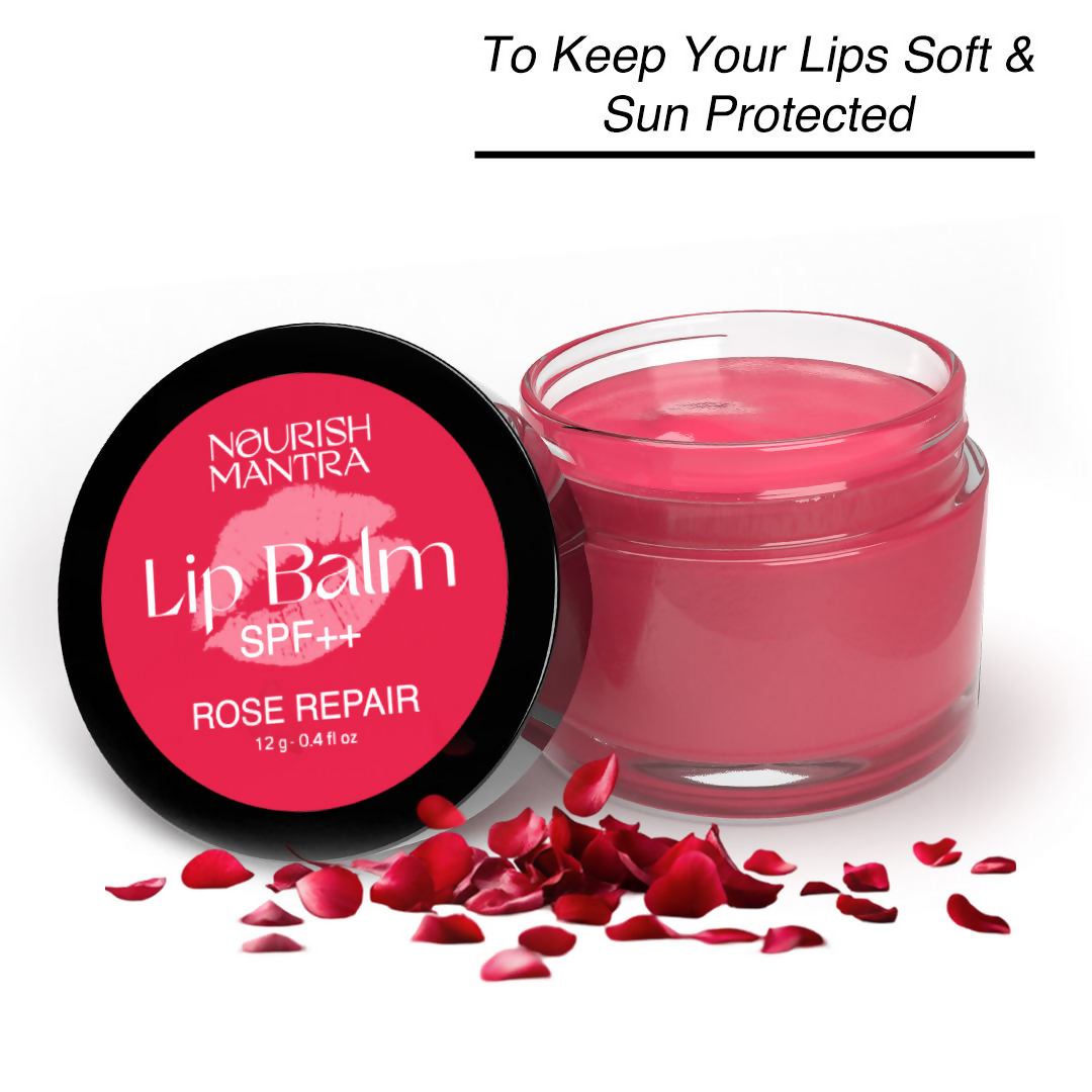 Nourish Mantra Rose Repair Lip Balm With Shea Butter & Vitamin E For Dry, Chapped And Dark Lips 
