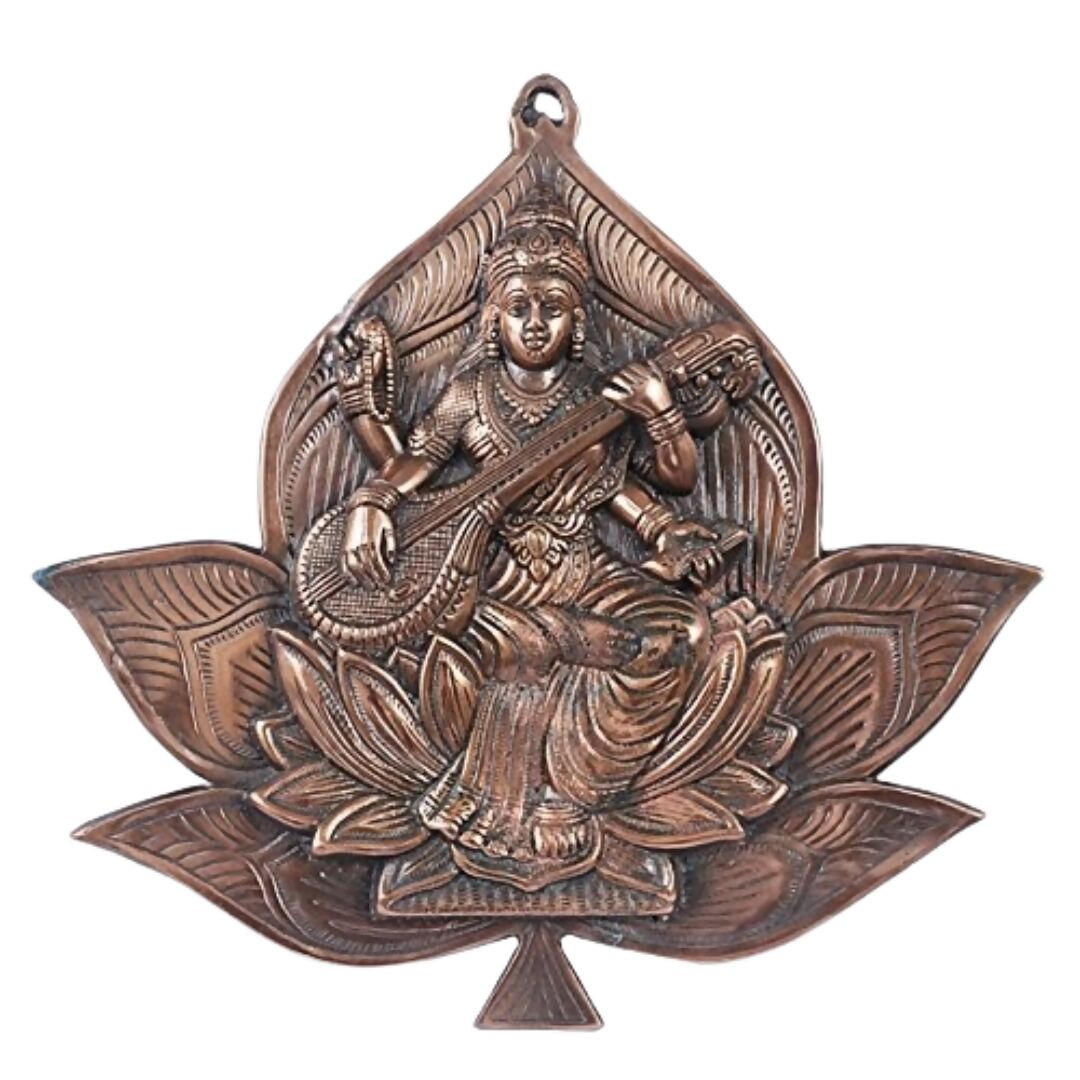 Wall Hanging Goddess Saraswati Idol - Grab2buy