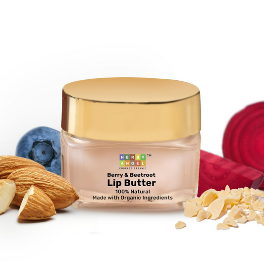 Herby Angel Baby Lip Balm - Nourishing Berry & Beetroot Lip Butter for Kids 
