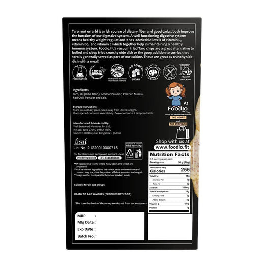 Foodio Taro Vacuum Fried Chips - Grab2buy