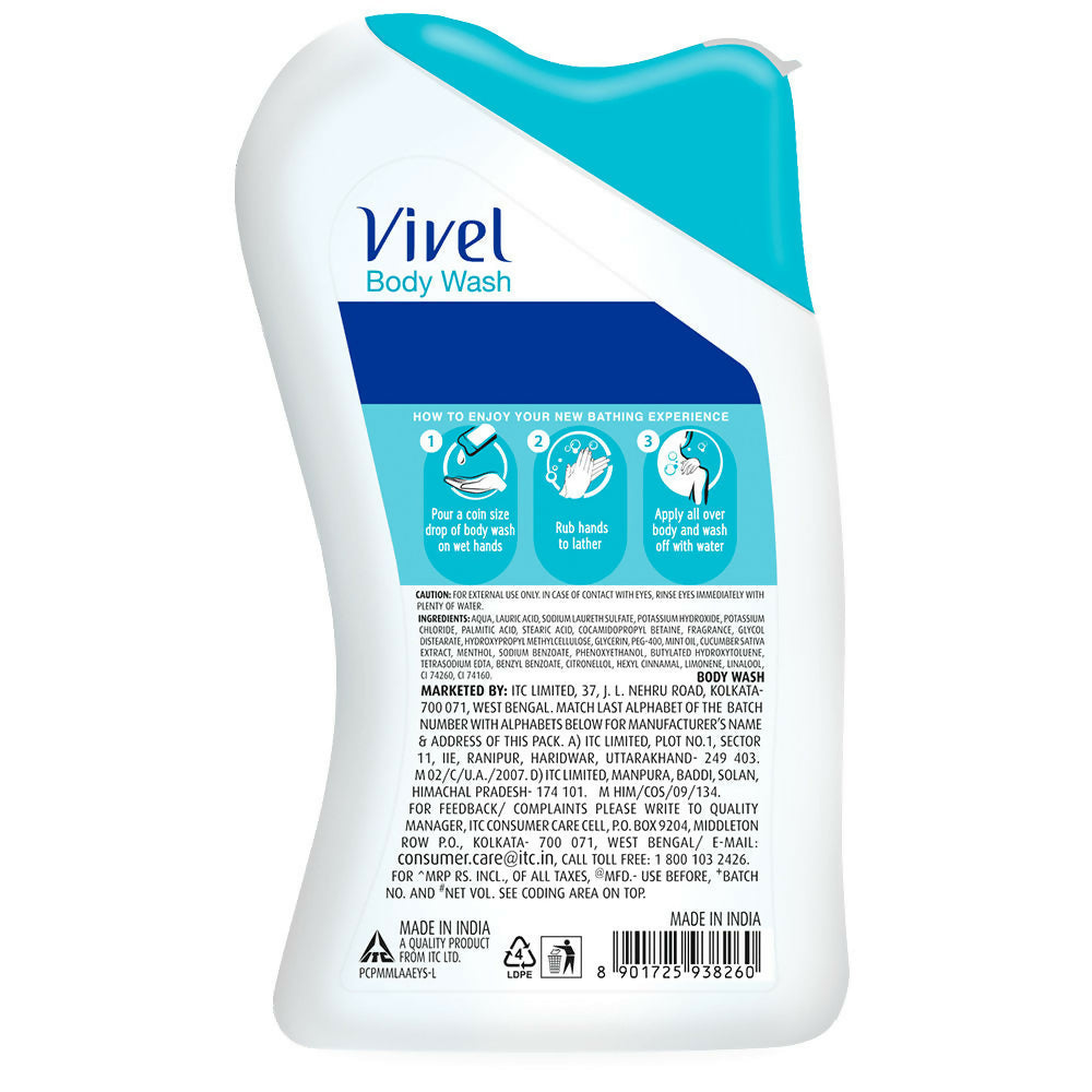 Vivel Mint & Cucumber Cooling Body Wash  Grab2Buy Vivel Grab2Buy