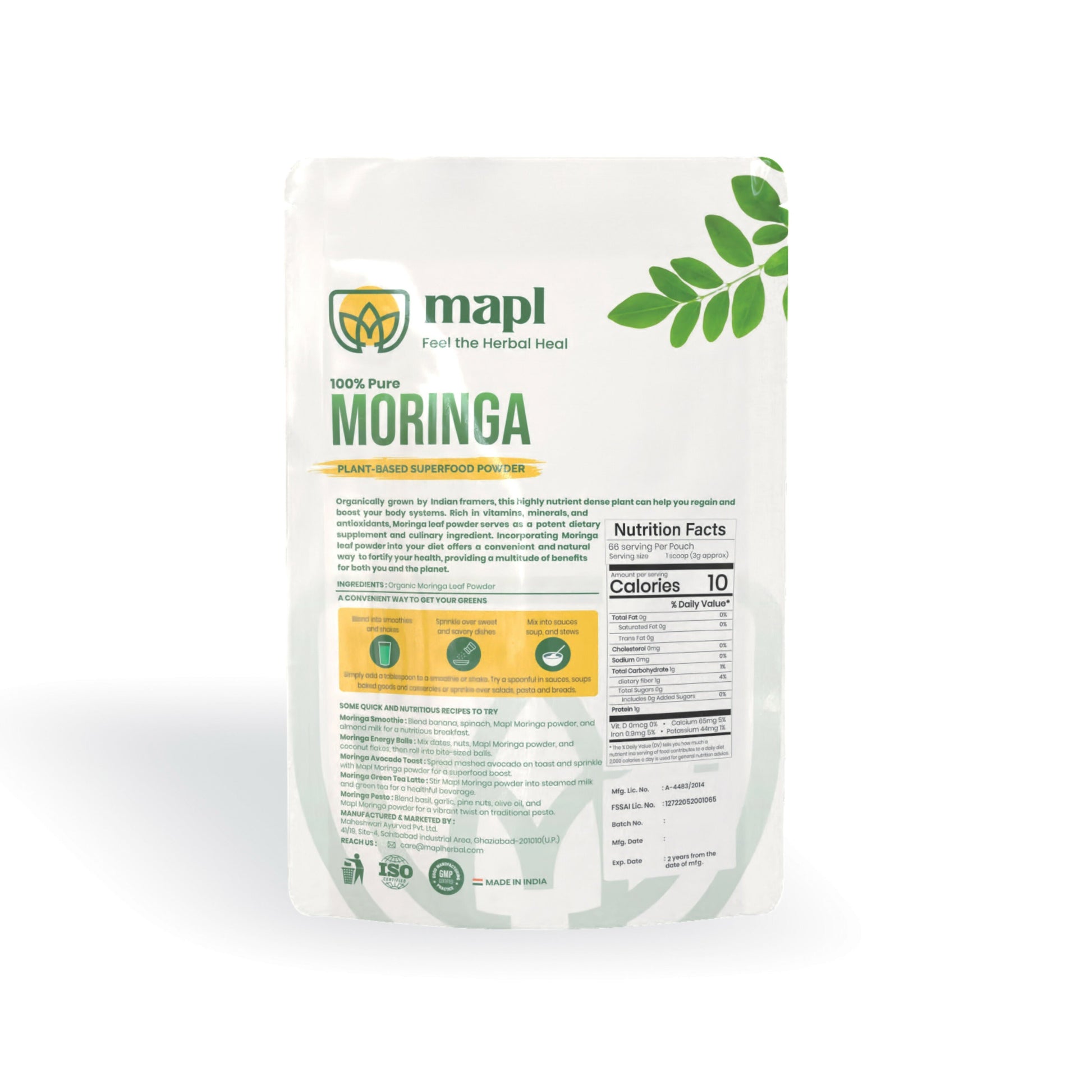 MAPL Pure Moringa Leaf Powder 