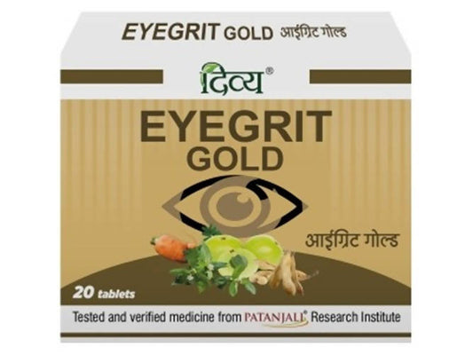 Patanjali Divya Eyegrit Gold Tablets – Ayurvedic Eye Nutrition & Vision Support 