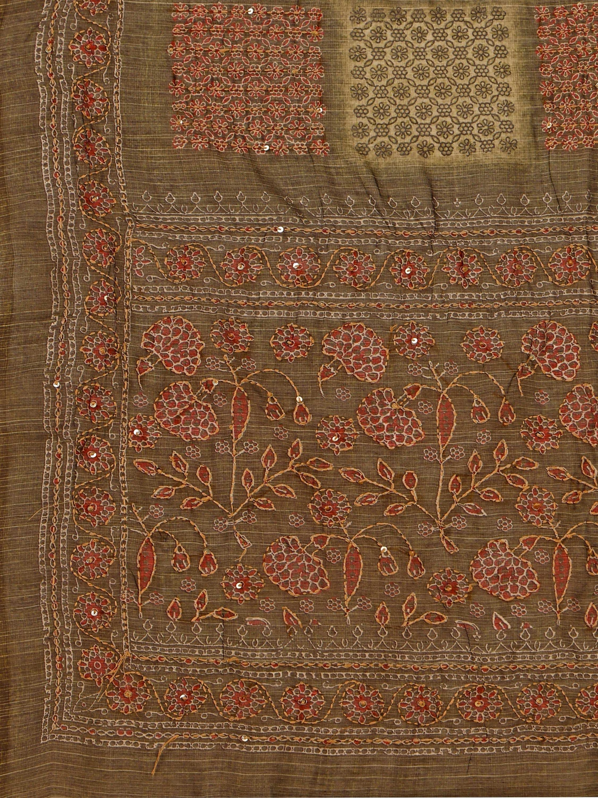 Printed Kurta With Pant And Dupatta Set, Multicolor - Hiral Fashion