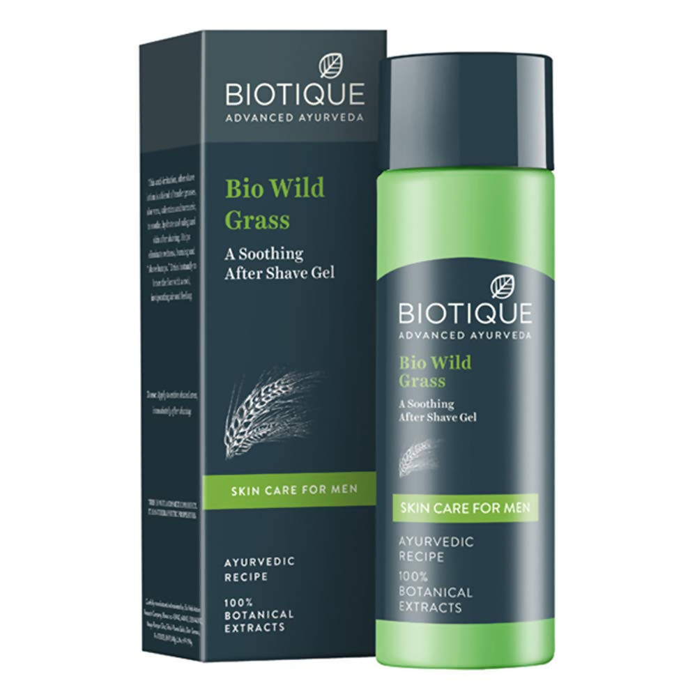 Biotique Bio Wild Grass A Soothing After Shave Gel For Men - Grab2buy