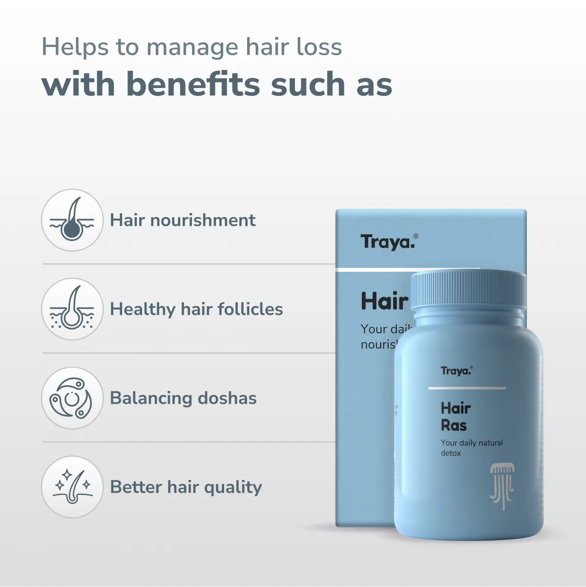 Traya Hair Ras Tablets  Grab2Buy Traya Grab2Buy