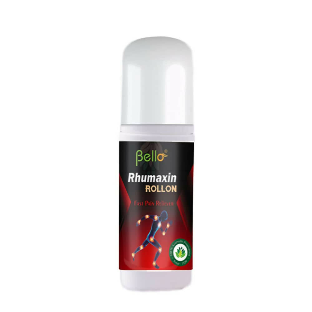Bello Herbals Rhumaxin Rollon for Fast Herbal Pain Relief Liniment 