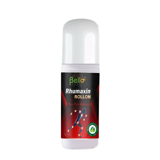 Bello Herbals Rhumaxin Rollon for Fast Herbal Pain Relief Liniment 