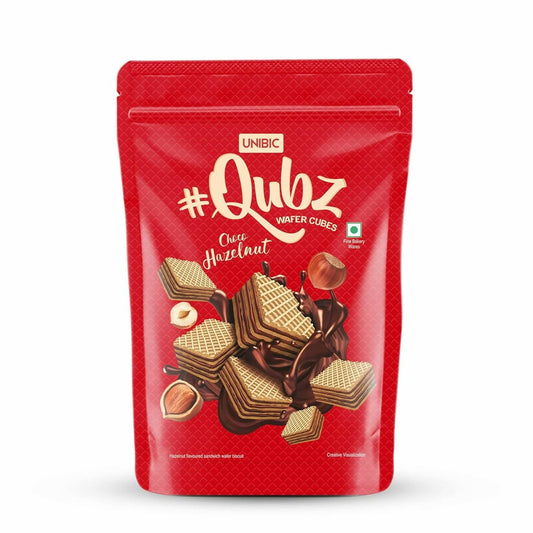 Unibic Qubz Wafer Biscuits Hazelnut Flavour - Grab2buy