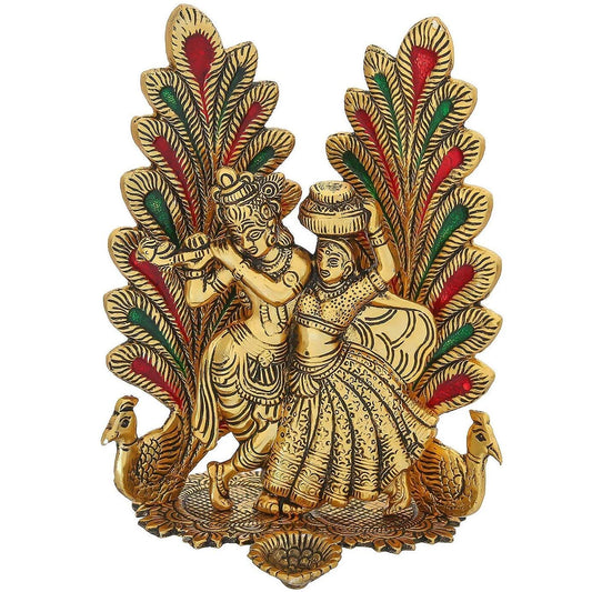 Chhariya Crafts Metal Radha Krishna Idol - Grab2buy