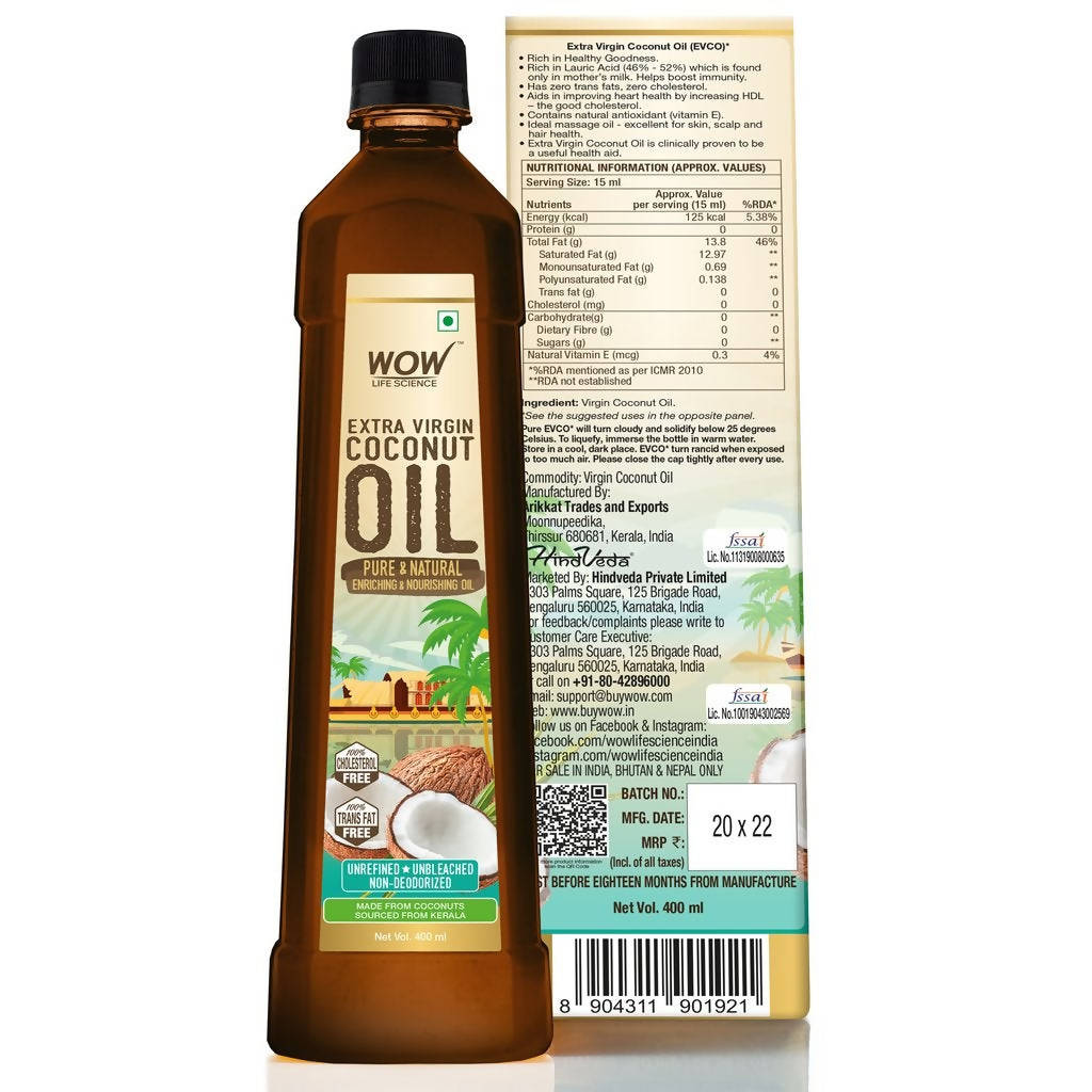 Wow Skin Science Extra Virgin Coconut Oil  Grab2Buy Wow Skin Science Grab2Buy