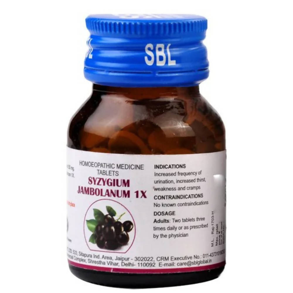SBL Homeopathy Syzygium Jambolanum Trituration Tablets 