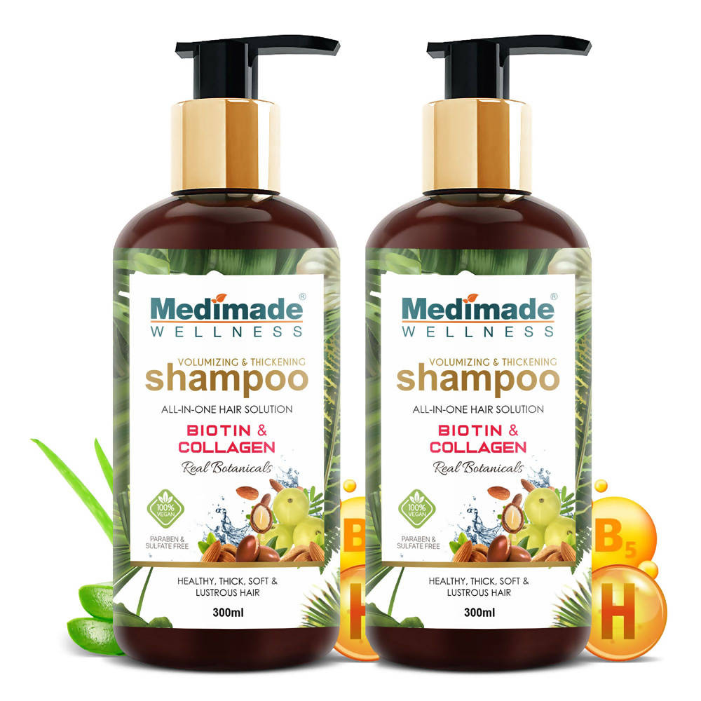 Medimade Wellness Volumizing and Thickening Shampoo with Biotin & Collagen