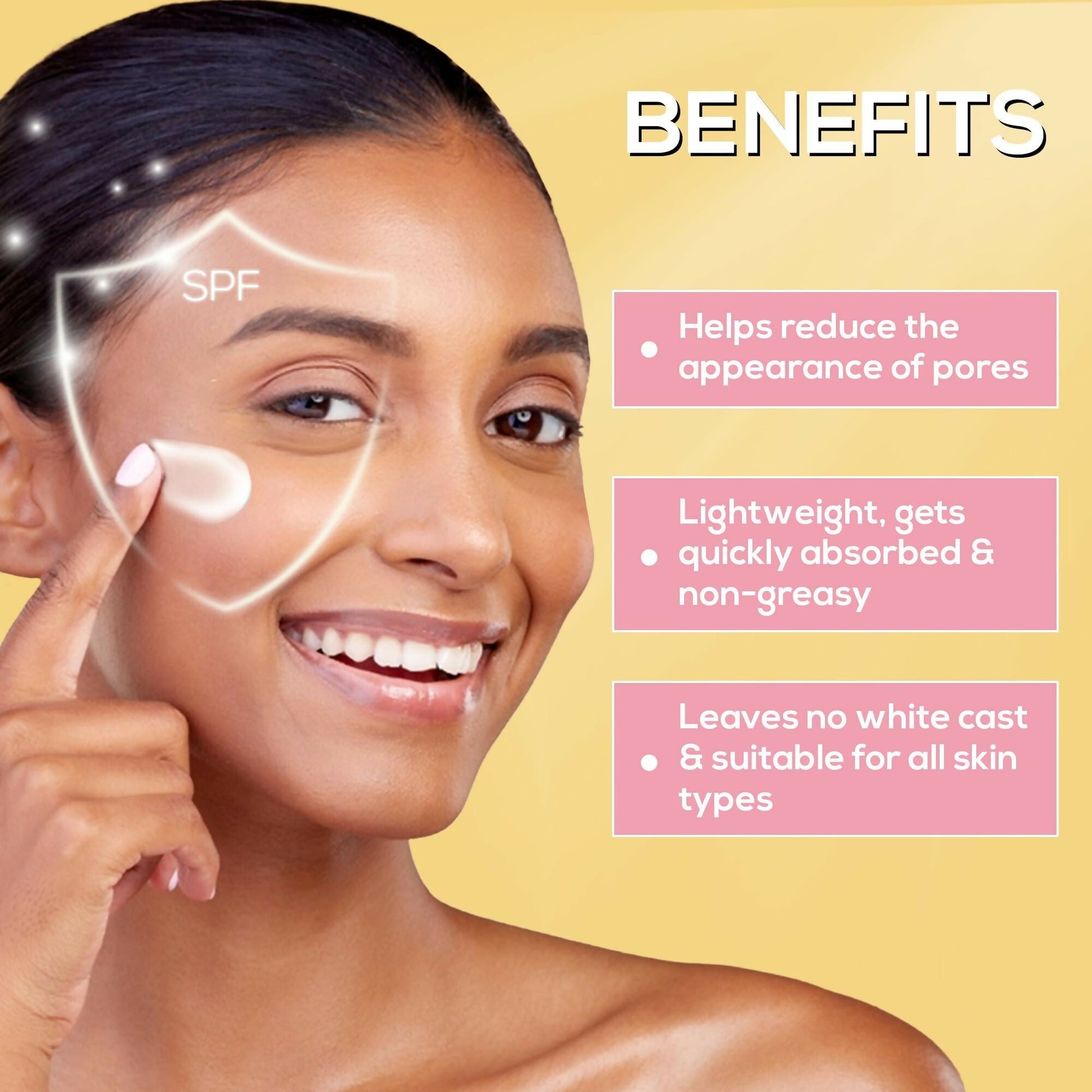 Renee Pore Minimizing Sunscreen SPF 70 With 2% Niacinamide, 2% Peptide & 3% Multivitamins 