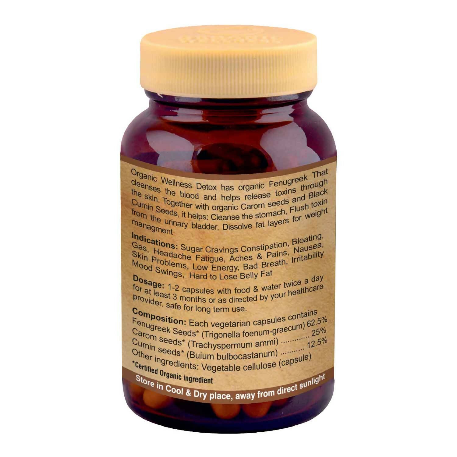 Organic Wellness Detox Vegetarian Capsules - Grab2buy