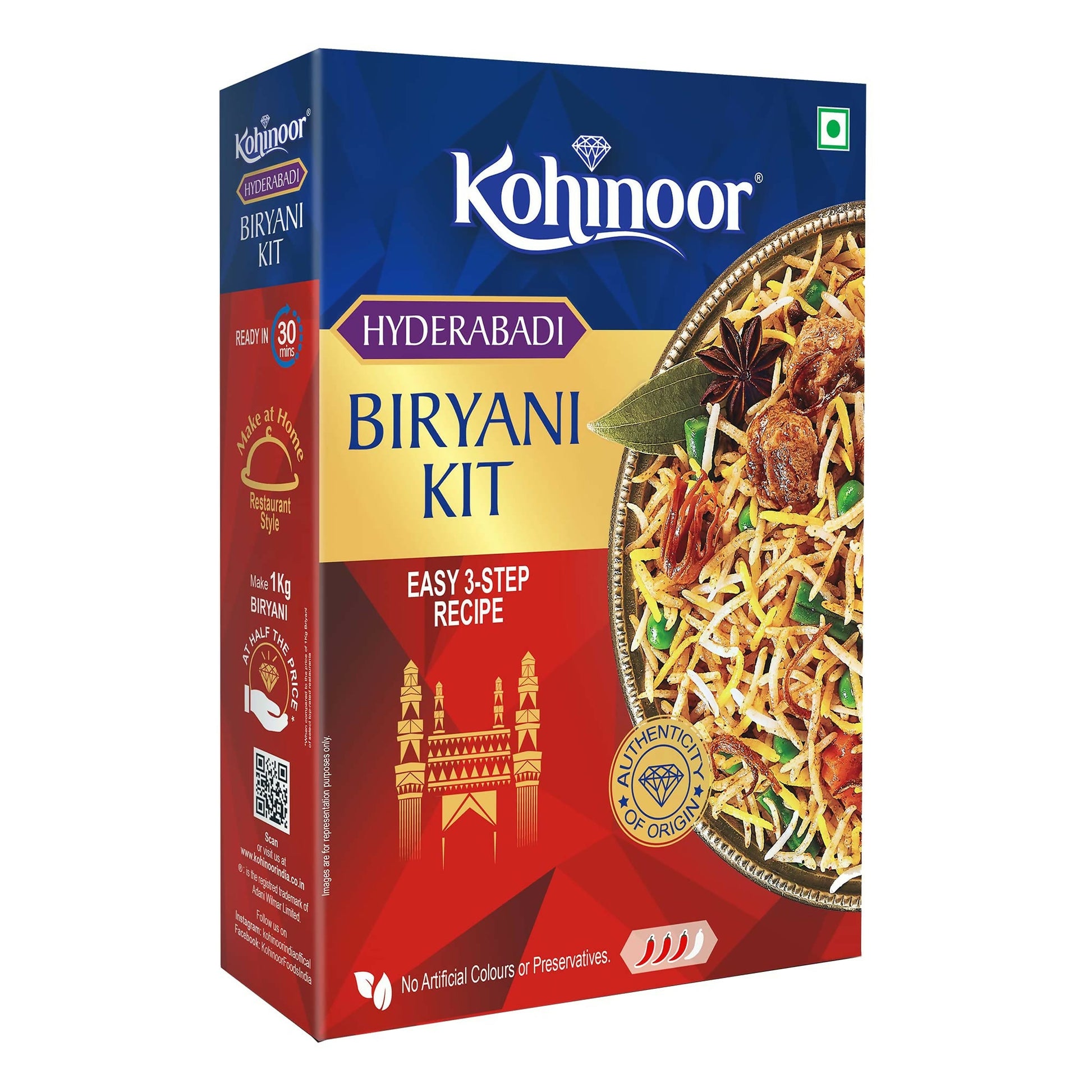 Kohinoor Authentic Hyderabadi Biryani Kit - Grab2buy