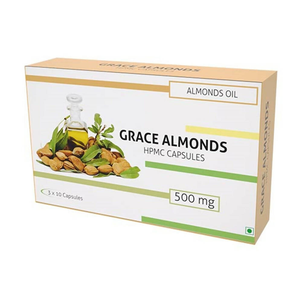 Nutra Grace Almond Oil Capsules - Grab2buy
