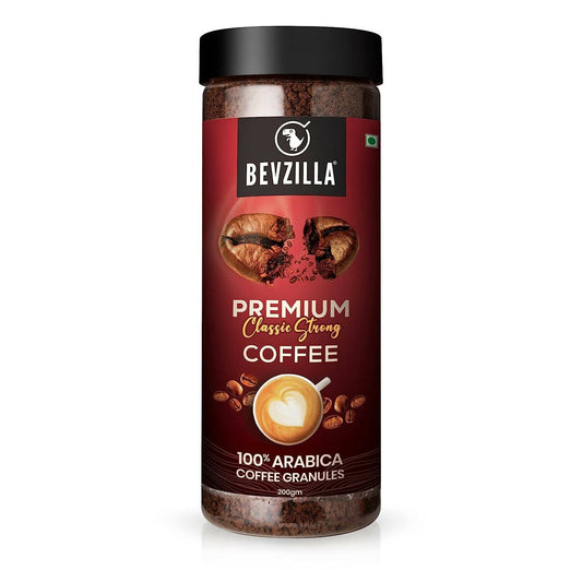 Bevzilla 100% Arabica Instant Classic Strong Coffee Powder 