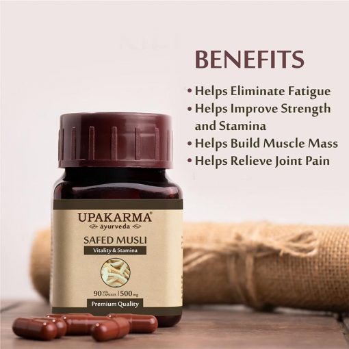 Upakarma Ayurveda Safed Musli Capsules - Grab2buy