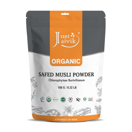 Just Jaivik | Safed Musli Powder | Chlorophytum Borivilianum | USDA | Organic 