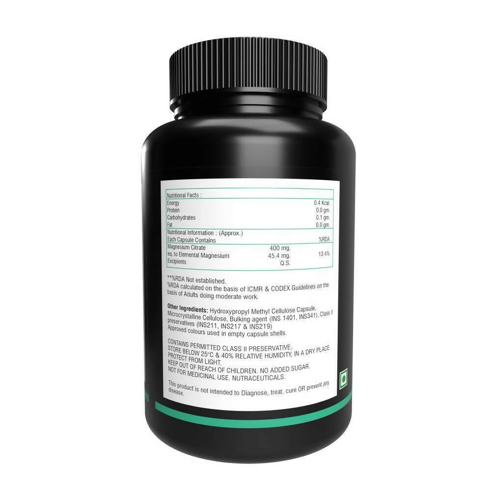 NutritJet Magnesium Citrate 400mg Capsules 