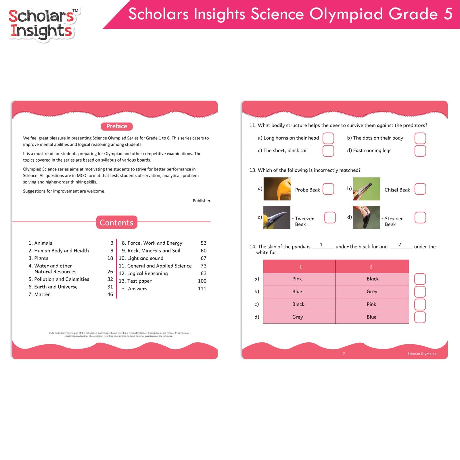 Scholars Insights Olympiad English, Maths and Science Workbooks Grade 5| Set of 3| Ages 10 - 12 Year 