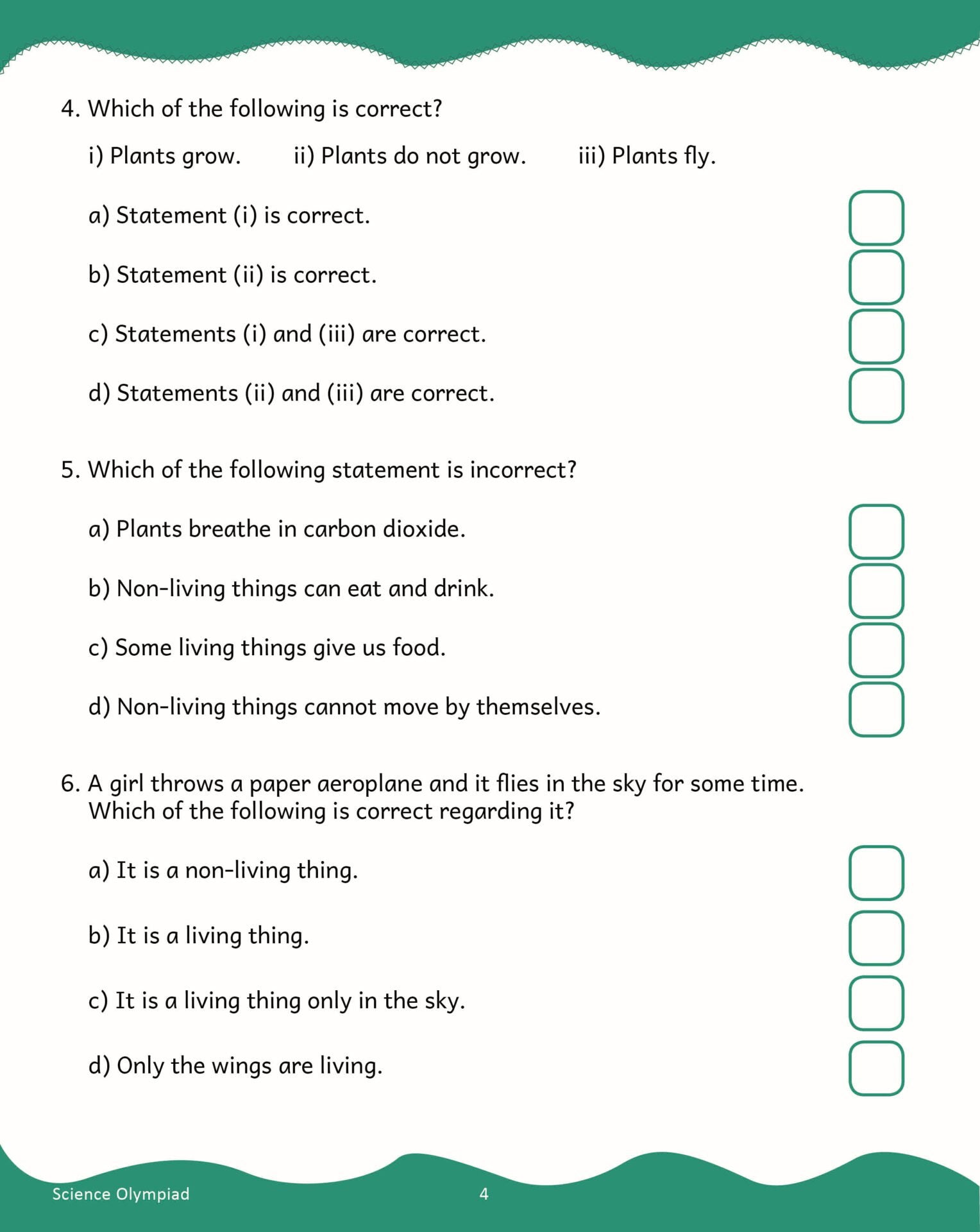 Scholars Insights Science Olympiad Grade 1| Science Practical Questions in MCQ format, QMR Sheet, Self Evaluation Sheet, Test Paper|Ages 6-7 Years 