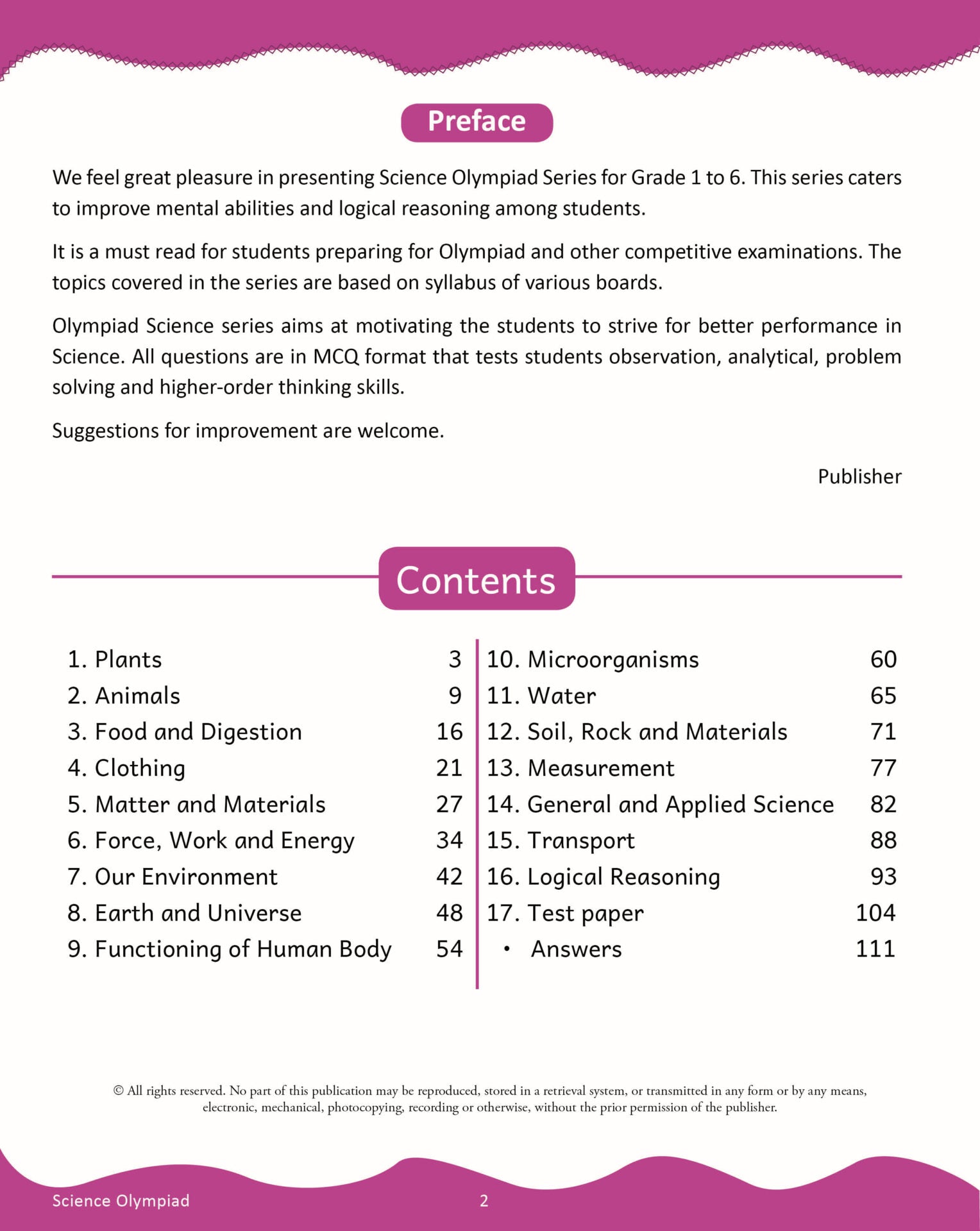 Scholars Insights Science Olympiad Grade 4 