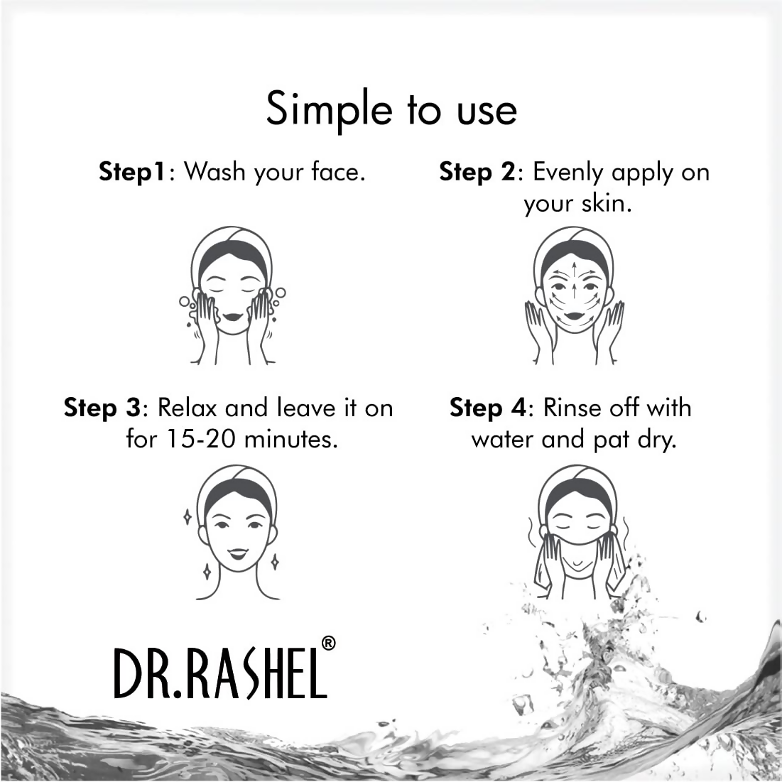 Dr.Rashel Charcoal Face Pack
