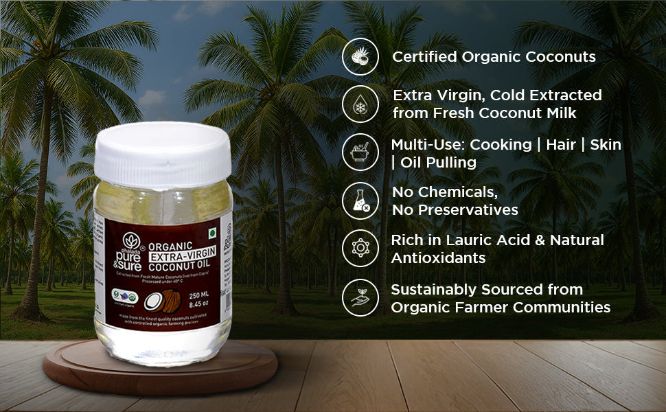 Pure & Sure Organic Extra Virgin Coconut Oil 
