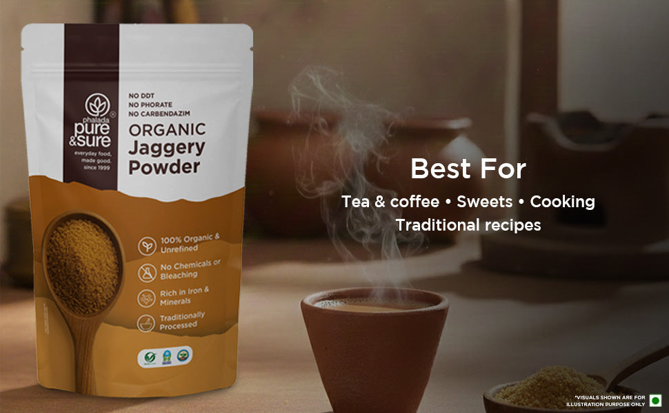 Pure & Sure Organic Jaggery Powder  Grab2Buy Pure & Sure Grab2Buy