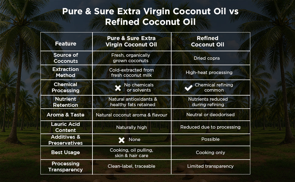 Pure & Sure Organic Extra Virgin Coconut Oil 