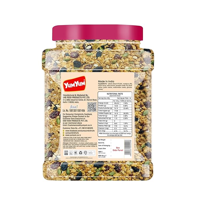 Yum Yum Berries & Seeds Muesli Jar  Grab2Buy Yum Yum Grab2Buy