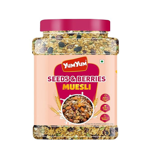 Yum Yum Berries & Seeds Muesli Jar  Grab2Buy Yum Yum Grab2Buy