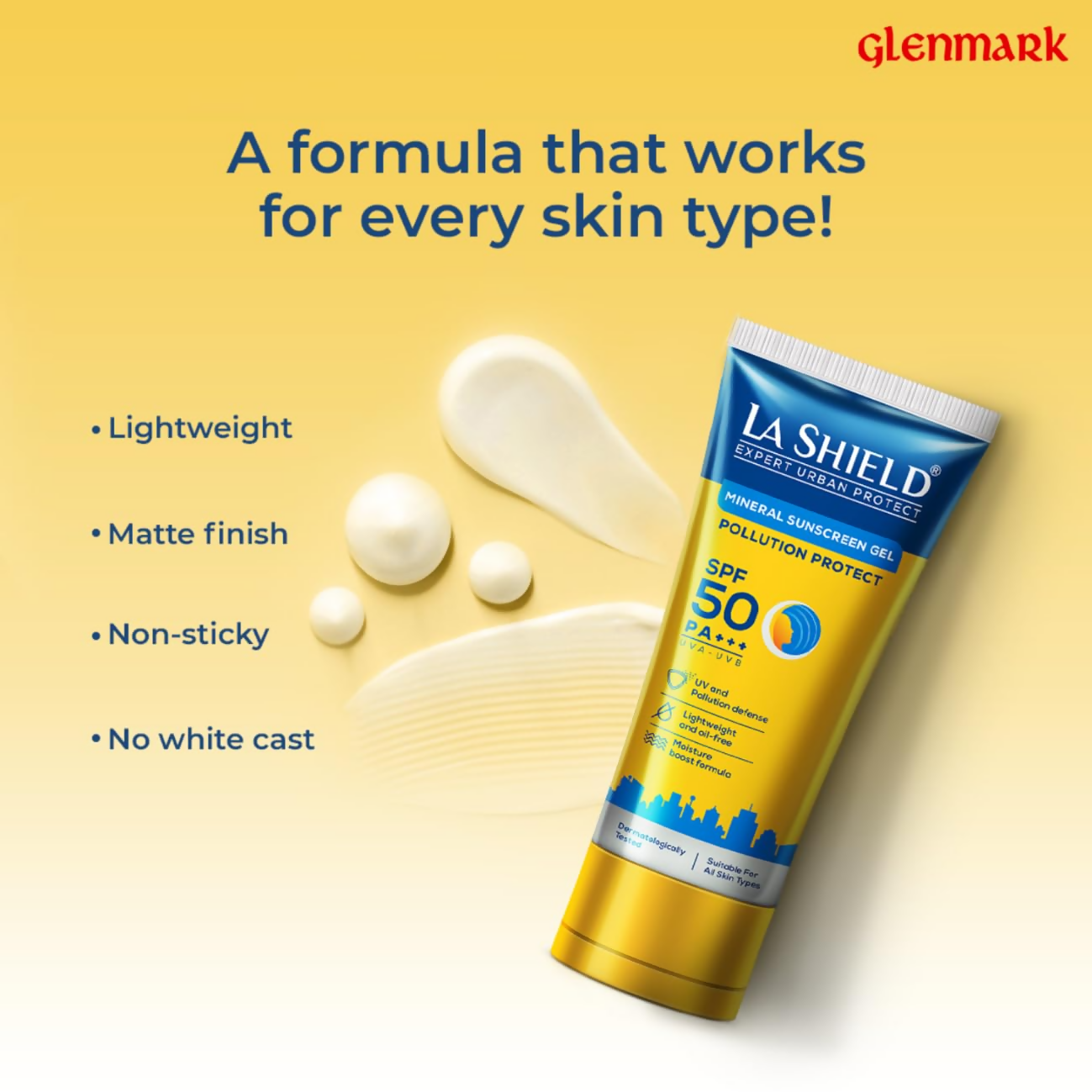 La Shield Pollution Protect SPF 50 Mineral Sunscreen Gel 