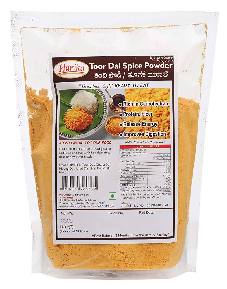 Harika Toor Dal Spice Powder - Grab2buy