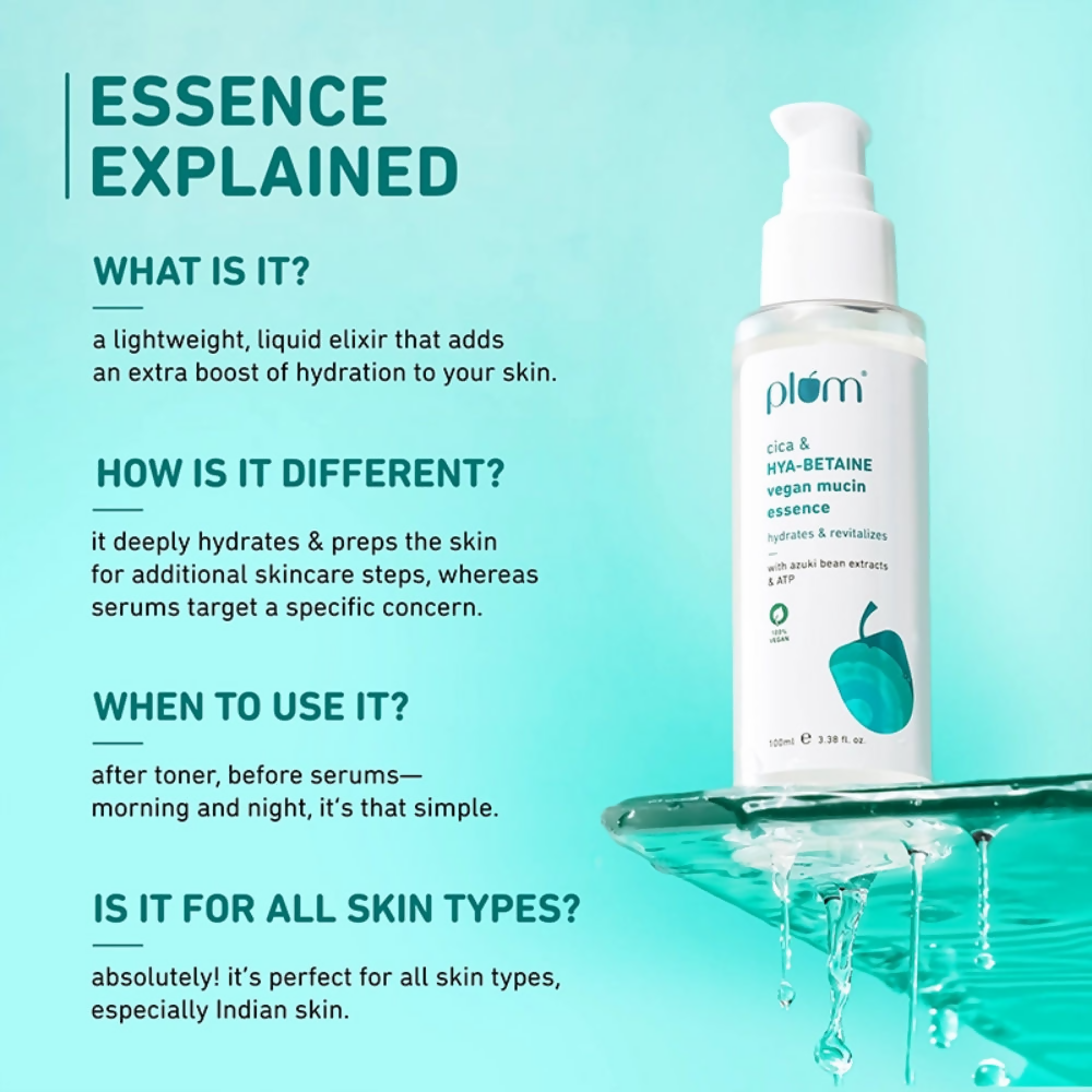 Plum Cica & Hya-Betaine Vegan Mucin Essence 